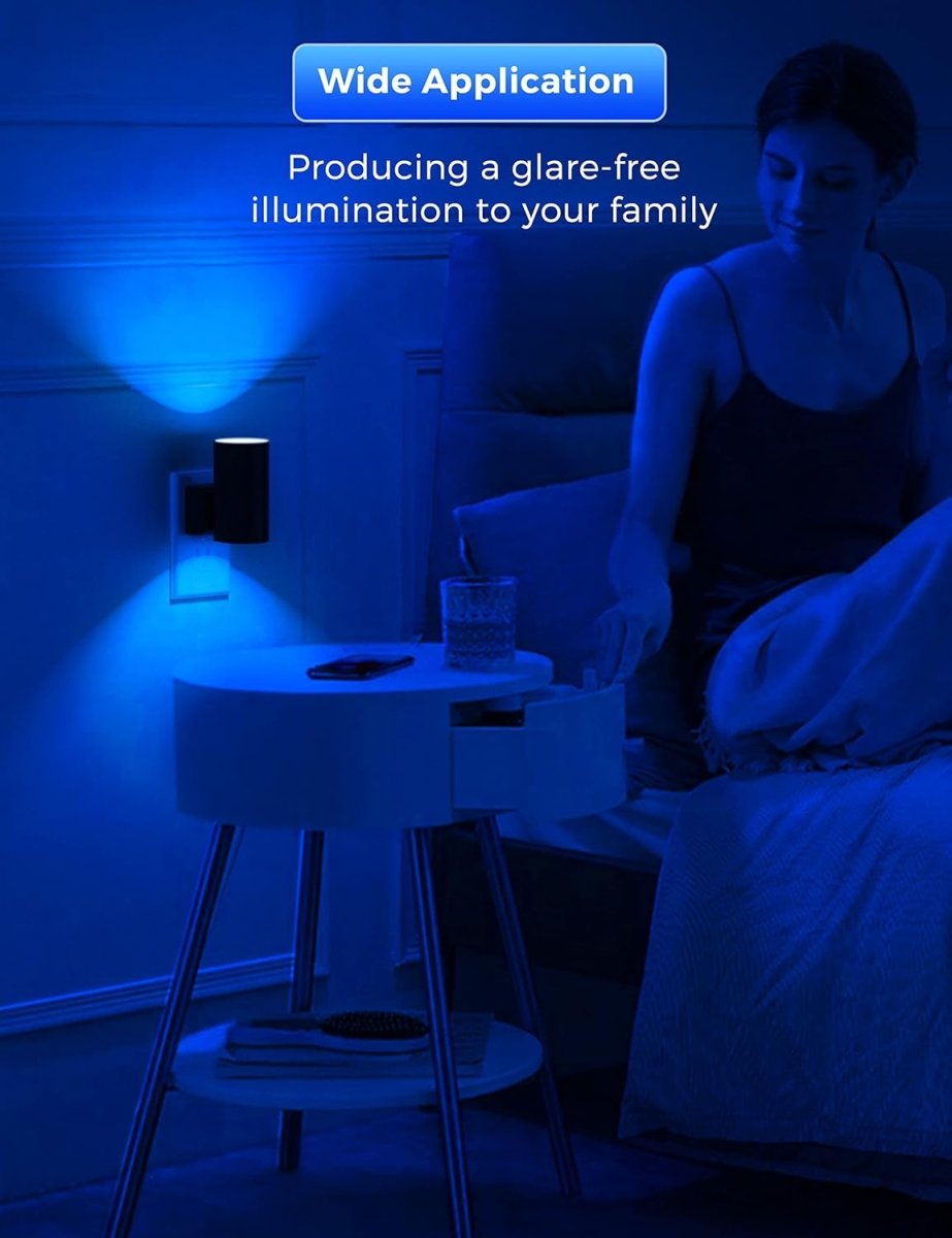 L LOHAS LED Night Light Plug in, Modern Night Lights Plug into Wall, Dusk to Dawn Sensor, Soft White 3000K, 0 - 100LM Adjustable Brightness, Dimmable Night Lights for Hallway Bedroom Stairway, 2 Pack - Homesidy.com