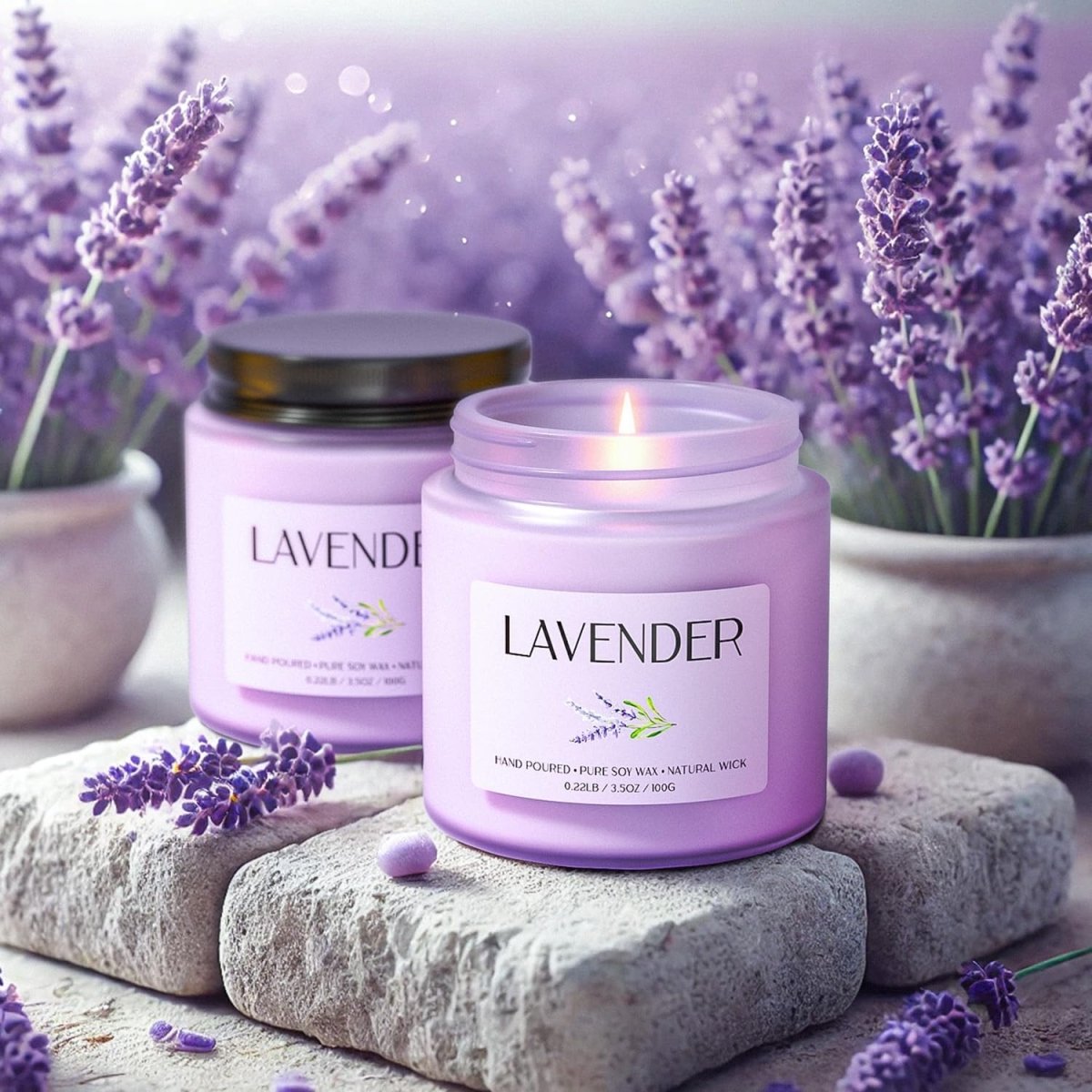 Waxcanpy Scented Candle Gift Set, Soy Candles for Women, Sleep Candles for Home Scented, 2 Pack Aromatherapy Candle for Relaxing, Sleep, Stress Relief &amp; Home Decor - Homesidy.com