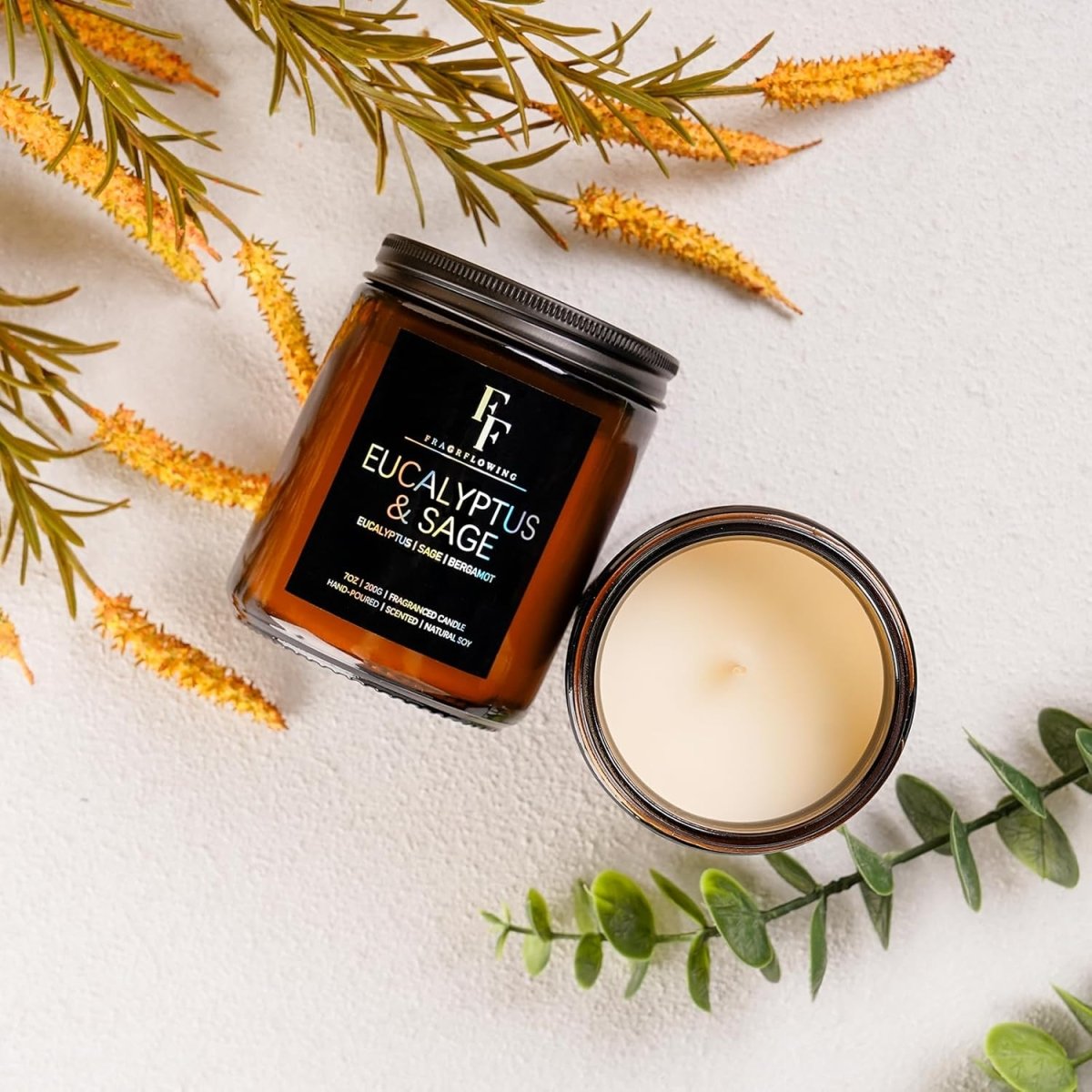 Vanilla Coconut Candle, Scented Candle for Home Soy Wax Candle, Aromatherapy Candle Gift for Women Men, 7oz - Homesidy.com