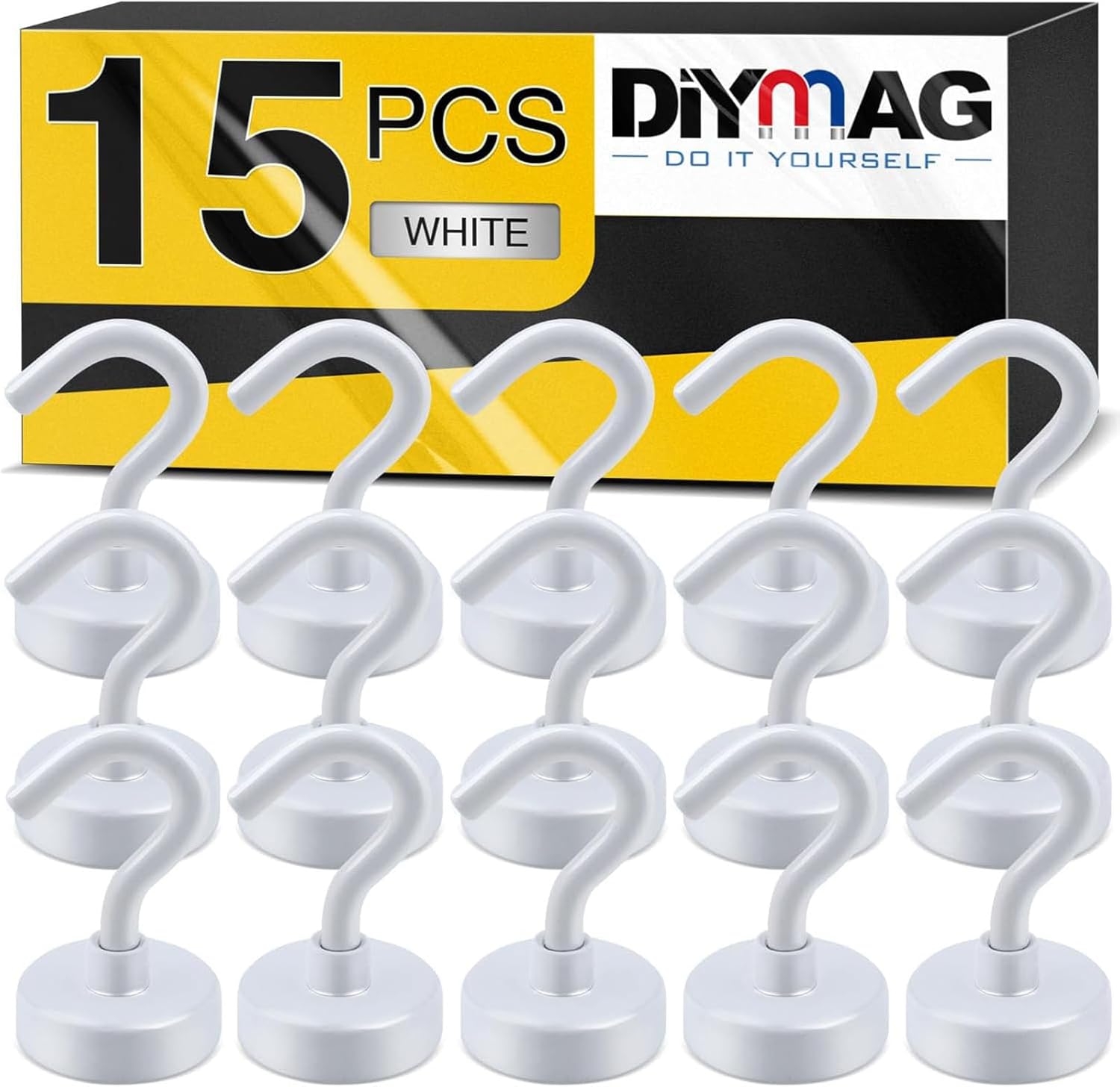DIYMAG Magnetic Hooks, 30lbs Magnet Hook 2025 Cruise Cabin Ship Essentials Heavy Duty Strong Magnets Refrigerator Fridge Hanging for Classroom Beach Vacation Kitchen Grills Home 20 Pack (Silver) - Homesidy.com
