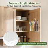 Malldii 9.5” Large Acrylic Straw Holder for Cabinet Door - Reusable Tumbler Straw Organizer Storage, Small Kitchen Accessories Container, Ultra Sticky Cupboard Door Mounted (Transparent) - Homesidy.com