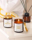 AOOVOO Scented Candles - 4PC Candle Set, 36 oz Soy Candles, Soy Candle for Home Scented, Lavender/Vanilla/Eucalyptus/Sage - Homesidy.com