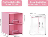 Vtopmart 4 Pack Small Clear Stackable Storage Drawers,Acrylic Bathroom Makeup Organizer,Plastic Storage Bins For Vanity, Undersink, Kitchen Cabinets, Pantry, Home Organization - Homesidy.com