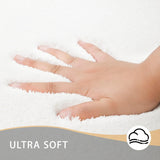 MINIDEAR Bathroom Rugs 24x17 Light Grey - Thick Elastic Foam Bath Mat, Ultra Soft &amp; Plush Fluffy, Non - Slip, Quick Dry, Absorbent Washable Floor Microfiber Mat for Tub, Home Decor Accessories - Homesidy.com