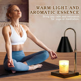 Modern Candle Warmer Lamp with Timer, Dimmable Candle Lamp Warmer, Men Women Christmas Birthday Gifts, Black Candle Warmer, Adjustable Candle Light Warmer, Cozy Living Room Bedroom Home Decor - Homesidy.com