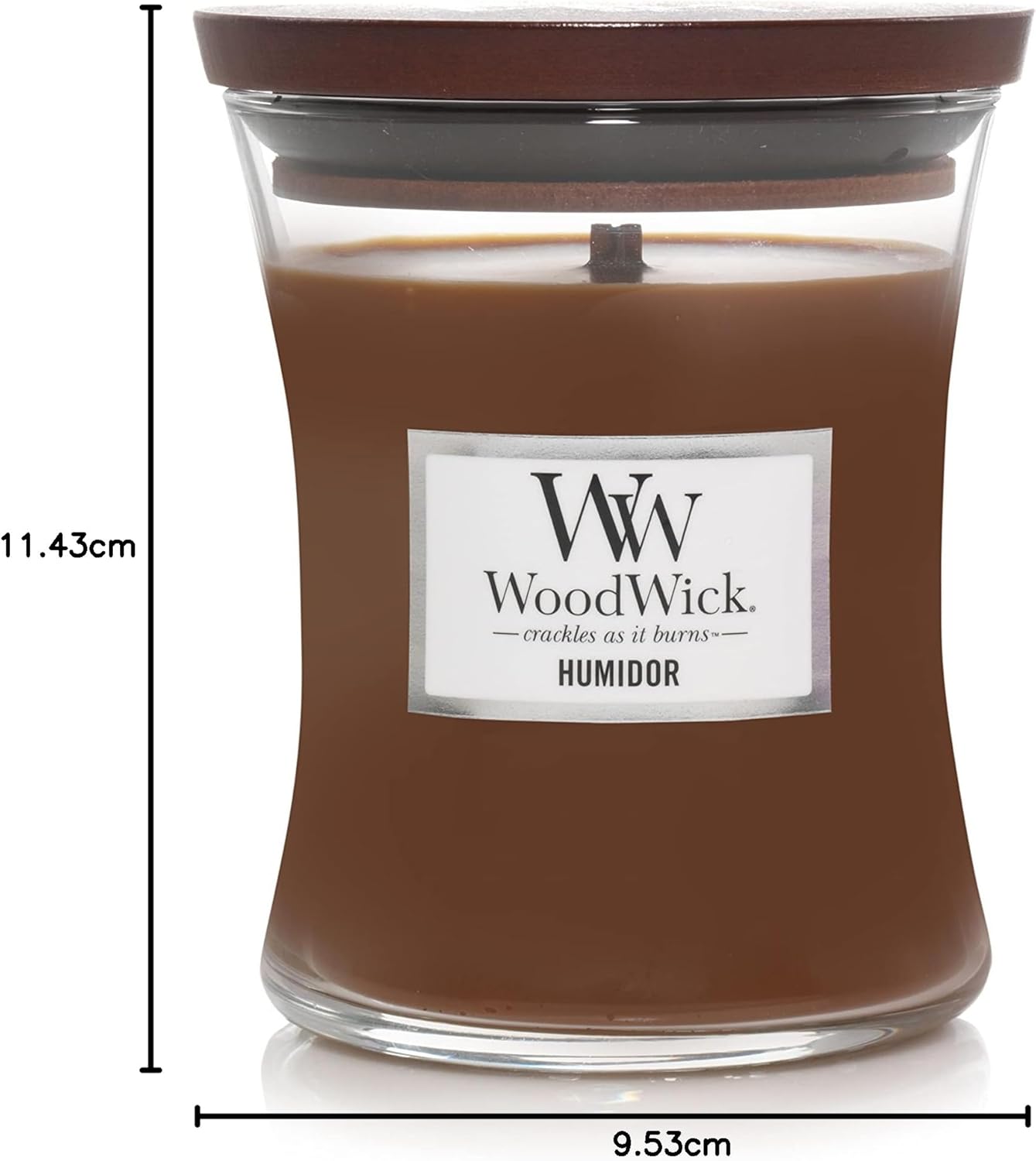 WoodWick Marine Amber Holiday Candle Gifts for Women and Men, 9.7 oz Precious Metals Collection with Crackling Wick - Homesidy.com