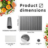 Stone Drying Mat for Kitchen Counter, Collapsible Dish Drying Mat, Fast Drying Diatomaceous Earth Dish Drying Mats, Water Absorbent Diatomite Kitchen Mat (white, medium) - Homesidy.com