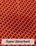 AMOAMI Upgraded Waffle Bath Mat, Super Absorbent Non Slip Bath Mats for Bathroom Floor, Machine Washable Bathroom Rugs with Tassels, Rubber Backed Bathroom Mats, Ultra Soft, 18&34; x 30&34;, Brown - Homesidy.com