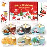 Christmas Candle Set, 6 Pack Candles for Home Scented, Aromatherapy Jar Candle Gifts for Women, Natural Soy Wax Long Lasting Glass Candle Set, Scented Candles for Christmas, Birthday, Thanksgiving Day - Homesidy.com
