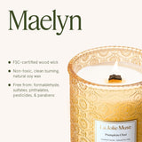 LA JOLIE MUSE Sahara Amber Candle – Bergamot, Clove &amp; Amber | 12 oz Large 2 - Wick Soy Wax Candle | 60 Hours Clean Burn | Gift - Ready for Hosts &amp; Gatherings | Elegant Home Décor - Homesidy.com