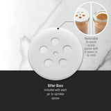 Kamenstein 20 Jar Revolving Countertop Spice Rack with Spices Included, FREE Spice Refills for 5 Years, Polished Stainless Steel with Black Caps, 30020 - Homesidy.com