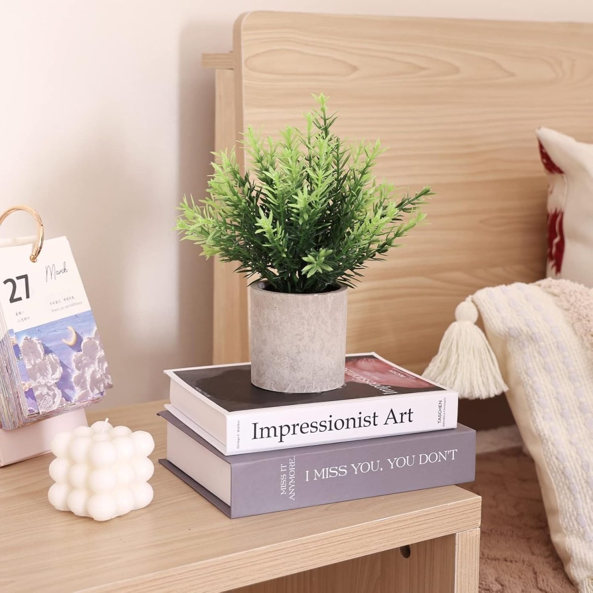 CEWOR 4 Pack Small Fake Plants Eucalyptus Rosemary Succulents Plants Artificial in Pots for Shelf Artificial Greenery Eucalyptus Plant Indoor for Home Bedroom Living Room Decoration - Homesidy.com