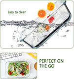 [8 - Pack,30 oz]Glass Meal Prep Containers,Glass Food Storage Containers,Airtight lunch Containers with Lids, Microwave, Oven, Freezer and Dishwasher - Homesidy.com