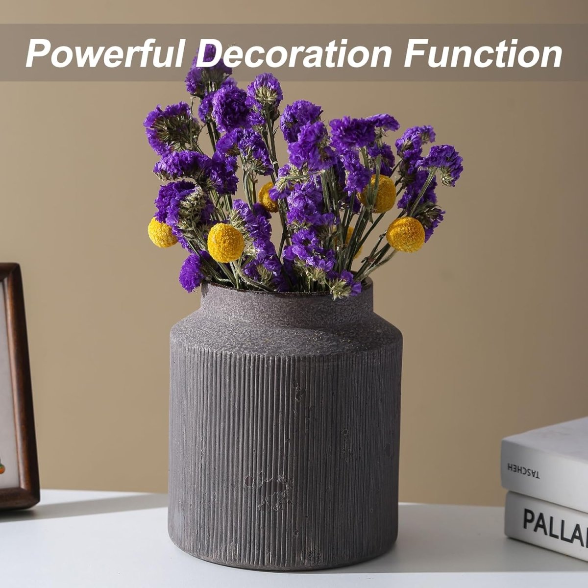 Rustic Vases for Home Decor. Ceramic Vase for Dining Table Decor. Terracotta Decorative Vase 6.1IN. ZSHLXM - Homesidy.com