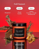 M&amp;SENSE Ode to Winter Soy Candles Strong Scented, 2 Wick Jar Candle 19.4oz 110 Hour Long Lasting, Lavender Sandalwood Organic Natural Aromatherapy Candle Gifts Bedroom Bathroom Home Decor - Homesidy.com