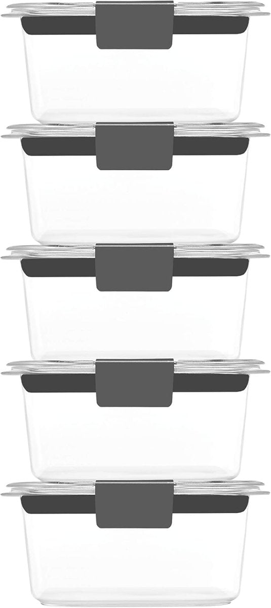 Rubbermaid Brilliance BPA - Free Airtight Food Storage Containers, 24 - Piece Set, Easy for Meal Prep, Lunch &amp; Leftovers - Homesidy.com