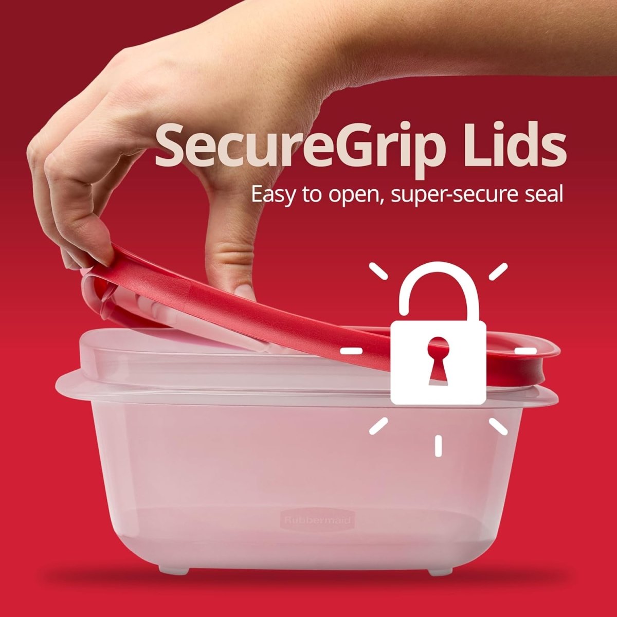 Rubbermaid 16 - Piece BPA - Free Plastic Food Storage Set, Red Vented Lids - Microwave, Dishwasher Safe: Perfect for Meal Prep, Leftovers, and Kitchen Organization - Homesidy.com
