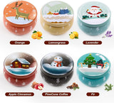 Christmas Candle Set, 6 Pack Candles for Home Scented, Aromatherapy Jar Candle Gifts for Women, Natural Soy Wax Long Lasting Glass Candle Set, Scented Candles for Christmas, Birthday, Thanksgiving Day - Homesidy.com