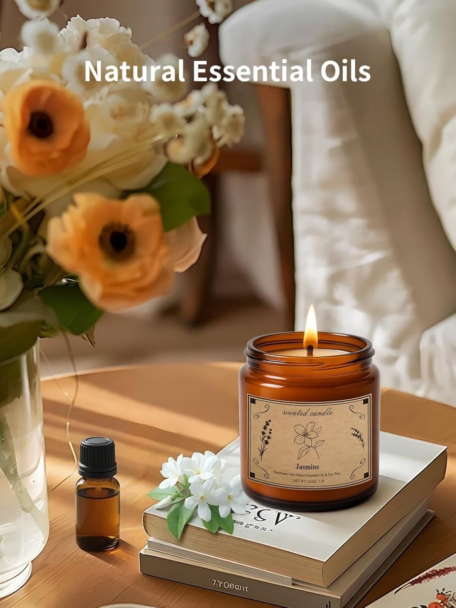 Candles for Home Scented, 16oz Large Soy Wax Lavender Scented Candle, 100 Hour Burn Time, Aromatherapy Candle, Ideal for Christmas, Anniversary, Birthday Gift - Homesidy.com