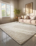 Ophanie Area Rugs for Living Room Bedroom, Upgrade Non - Slip Fluffy Soft Grey Shag Carpet, Indoor Floor Gray 4x6 Fuzzy Shaggy Living Room Plush Rug for Kids Home Dorm Decor Aesthetic - Homesidy.com