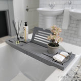 Temple Spring Wooden Bathtub Tray, Bamboo Bathroom Accessories, Bath Tray for Tub, at Home Spa Essentials, Board for Tub Table, Bath Caddy for Bathtub Accessories &amp; Bathroom Essentials – Natural - Homesidy.com