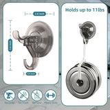 Antimbee 3 Pack Suction Cup Hooks, Clear Suction Cup Hanger, Removable Small Suction Cups for Shower, Bathroom, Glass, Door, Windows, Kitchen - Max Hanging up to 11 lbs on Smooth Surface - Homesidy.com
