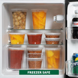 Freshware Food Storage Containers [36 Set] 16 oz Plastic Deli Containers with Lids, Slime, Soup, Meal Prep Containers | BPA Free | Stackable | Leakproof | Microwave/Dishwasher/Freezer Safe - Homesidy.com