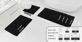 MINIDEAR Bathroom Rugs 24x17 Light Grey - Thick Elastic Foam Bath Mat, Ultra Soft &amp; Plush Fluffy, Non - Slip, Quick Dry, Absorbent Washable Floor Microfiber Mat for Tub, Home Decor Accessories - Homesidy.com