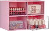 Vtopmart 4 Pack Small Clear Stackable Storage Drawers,Acrylic Bathroom Makeup Organizer,Plastic Storage Bins For Vanity, Undersink, Kitchen Cabinets, Pantry, Home Organization - Homesidy.com