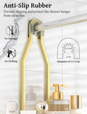 YASONIC Shower Caddy Hanging - Never Rust Shower Organizer - Aluminum Over The Head Caddy with 10 Hooks for Razor/Sponge - Rack with Soap Basket - Silver - Homesidy.com