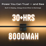 31in Wireless Wall Sconces Set of Two, [Creates Sunset Glow Ambiance] Dimmable 2700K–6000K with 8000mAh Battery &amp; Display, Touch/Remote Control, Rechargeable Wall Lamps for Home Decor – Black - Homesidy.com