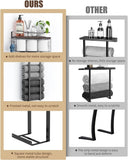 Aetyord Towel Racks for Bathroom 31inch Wall Mounted Towel Rack,Floating Shelf with Wood Plank,Towel Storage for Bathroom can Holds 6 Large Rolled Towels,All Black - Homesidy.com