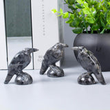 QLRSUXN Natural Black Obsidian Raven Figurines,2 Inch Healing Crystal Animal Statues,Lucky Guardian Pocket Crow Figurines as Women’s Gifts,Raven Statues for Office Home Decor and Ornament. - Homesidy.com