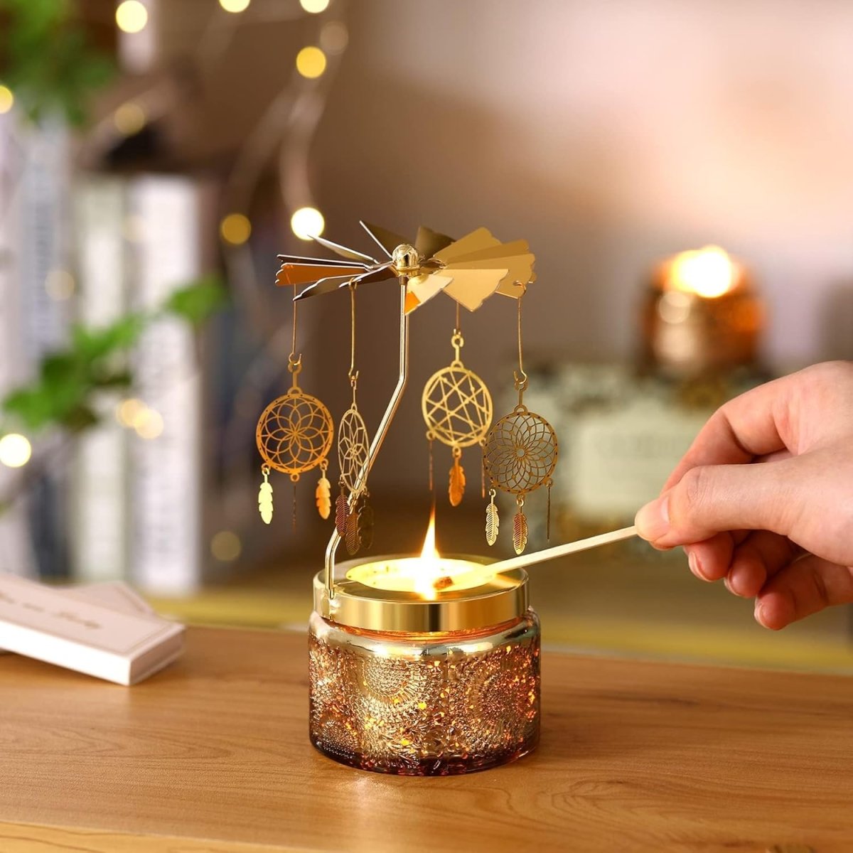 Christmas Gifts for Women, Unique Birthday Gifts for Women, Lavender Butterfly Rotating Scented Candles for Home Fragrance, Mom Birthday Gift from Daughter Son, Xmas Candle Gift for Sister Grandma - Homesidy.com