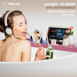Premium Bathtub Tray Caddy, Expandable Bath Tray, Unique House Warming Gifts, New Home, Anniversary and Wedding Gifts for Couple, Bridal Shower Gift for Women - Homesidy.com