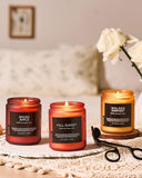 M&amp;SENSE Ode to Winter Soy Candles Strong Scented, 2 Wick Jar Candle 19.4oz 110 Hour Long Lasting, Lavender Sandalwood Organic Natural Aromatherapy Candle Gifts Bedroom Bathroom Home Decor - Homesidy.com