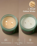 M&amp;SENSE Eucalyptus &amp; Mint Soy Candles for Home Scented, 11.6oz 70 Hour Burn Aromatherapy Candle Gift for Stress Relief, Meditation, Yoga, Relaxing SPA, Reusable Jar for Men and Women - Homesidy.com