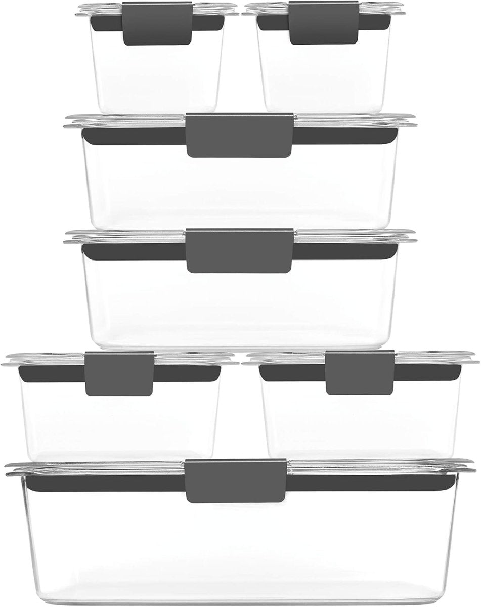 Rubbermaid Brilliance BPA - Free Airtight Food Storage Containers, 24 - Piece Set, Easy for Meal Prep, Lunch &amp; Leftovers - Homesidy.com
