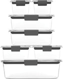 Rubbermaid Brilliance BPA - Free Airtight Food Storage Containers, 24 - Piece Set, Easy for Meal Prep, Lunch &amp; Leftovers - Homesidy.com