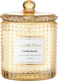 LA JOLIE MUSE Christmas Candle | Ruby Berry Bliss | Mandarin Cranberry &amp; Plum | 10 oz Festive Candle | 55 Hours Clean Burn | Gift for Women &amp; Family - Homesidy.com