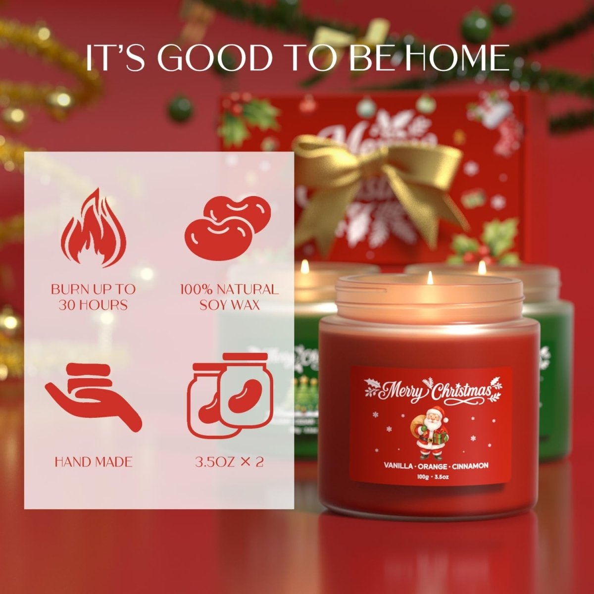Waxcanpy Scented Candle Gift Set, Soy Candles for Women, Sleep Candles for Home Scented, 2 Pack Aromatherapy Candle for Relaxing, Sleep, Stress Relief &amp; Home Decor - Homesidy.com