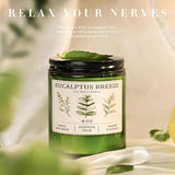 Eucalyptus &amp; Mint Candles for Home Scented, 20 Hours Burn Soy Candle Gift for Women Stress Relief, Meditation, Yoga, Relaxing, Natural Soy Wax for Men and Women, 4oz - Homesidy.com