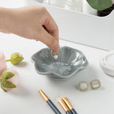 Mecaikru Ceramic Trinket Dish, Ring Tray, Decorative Jewelry Dish for Earrings Necklaces Watch Keys, for Women, White Green - Homesidy.com