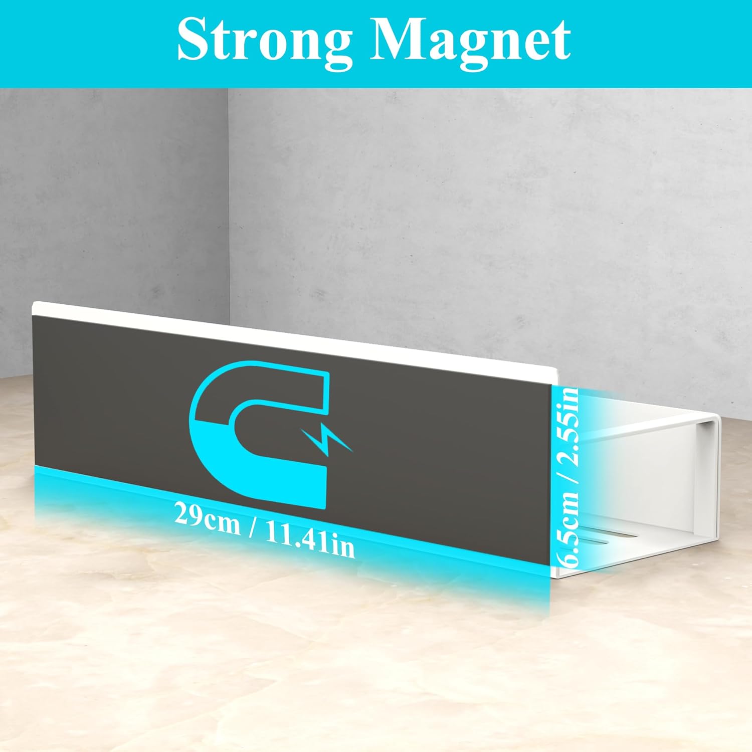 HuggieGems Metal 4 Pack Magnetic Spice Storage Rack Organizer for Refrigerator and Oven, Black Fridge Organizers and Storage - Homesidy.com