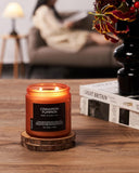 M&amp;SENSE Ode to Winter Soy Candles Strong Scented, 2 Wick Jar Candle 19.4oz 110 Hour Long Lasting, Lavender Sandalwood Organic Natural Aromatherapy Candle Gifts Bedroom Bathroom Home Decor - Homesidy.com