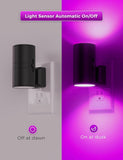 L LOHAS LED Night Light Plug in, Modern Night Lights Plug into Wall, Dusk to Dawn Sensor, Soft White 3000K, 0 - 100LM Adjustable Brightness, Dimmable Night Lights for Hallway Bedroom Stairway, 2 Pack - Homesidy.com