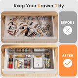 A - LuGei 【Military Grade Drawer Organizer, 【𝟱𝗦𝗶𝘇𝗲】 Makeup organizer, 【Holds 177 Items】 Bathroom Organizers and Storage, Organization and Storage, Desk Drawer Organizer for Bathroom Vanity - Homesidy.com
