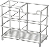 Urbanstrive 304 Stainless Steel Bathroom Toothbrush Holder Toothpaste Holder Stand Bathroom Accessories Organizer (Black, Small) - Homesidy.com