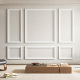Art3d Pre - Cut Wall Molding Set of 6 pcs, Ready - to - Assemble Wainscoting Panels for Interior Wall Décor Living Room Bedroom Accent Wall - Installed with Glue, 3 Top 3 Bottom - Homesidy.com