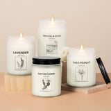 Scented Candle Set, Men Candle Set, Scented Candles for Home, Gifts for Men, 4 Pack Manly Candles Gifts for Mens Scents of Smoke Vanilla/Leather/Oak/Lavender Wood - Homesidy.com